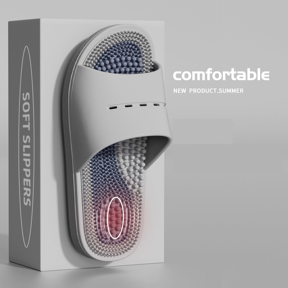 Men's Massage Slippers Summer Indoor Non-slip