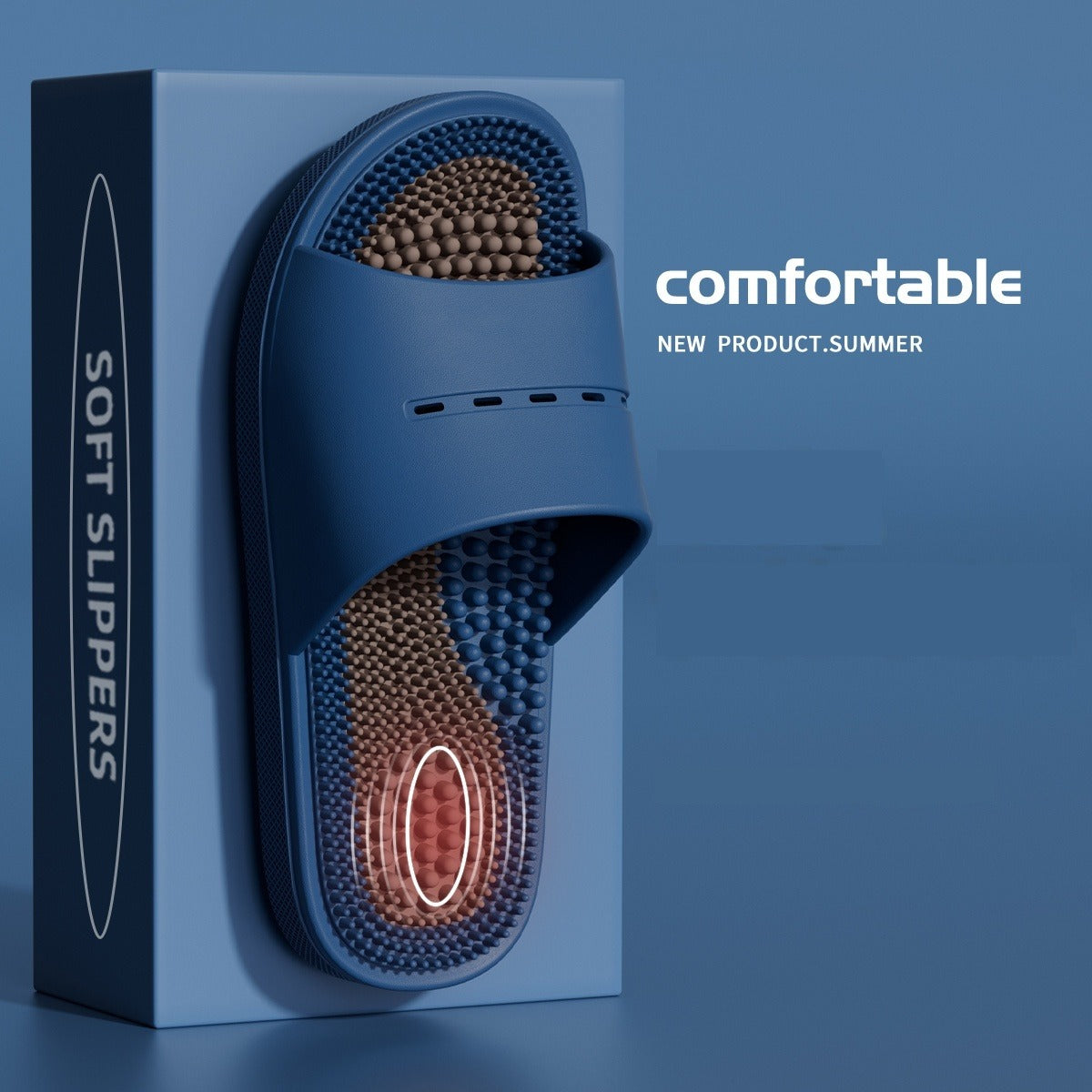 Men's Massage Slippers Summer Indoor Non-slip
